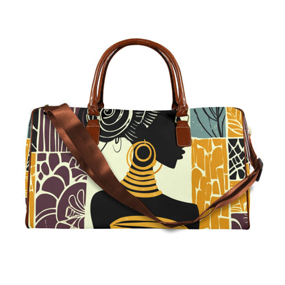 Legacy Personified Women's Large Capacity Travel Bag-Large (Brown Short Patch) (1737) Large Capacity Travel Bag-Large (Brown Short Patch) (1737)