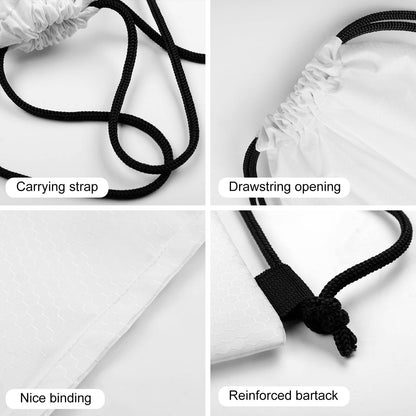 Custom Drawstring Bags with Waffle Cloth Designs
