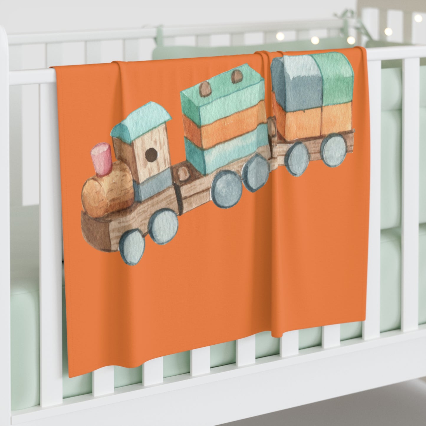 Train Baby Swaddle Blanket #TR1