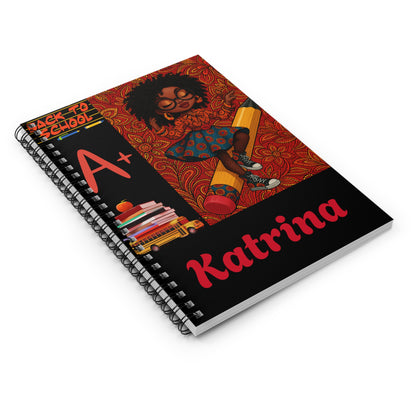 Motivational Spiral Notebook, Back to School Ruled Line, Journal, Diary, Study