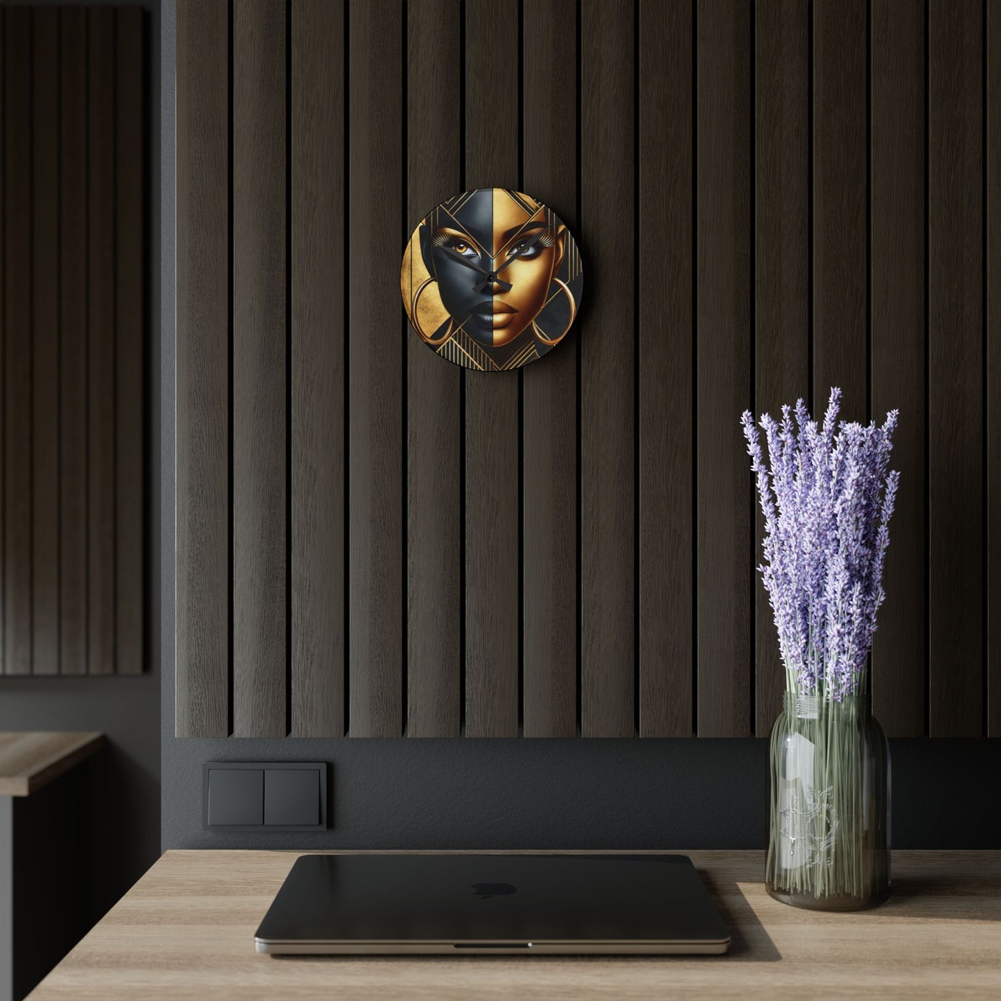 Amber Radiance Acrylic Wall Clock #AR1