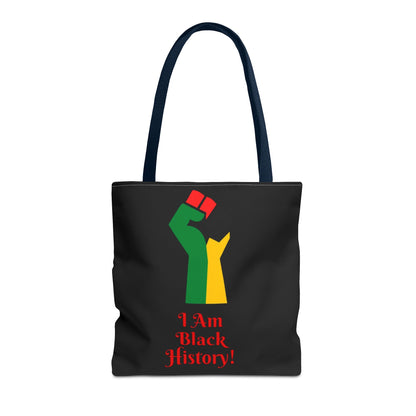Empowering Black History Tote Bag - "I Am Black History!"