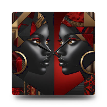Dual Faced Acrylic Wall Clock #DF1