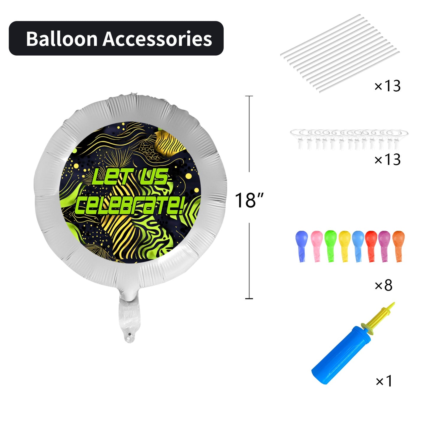 Kids Swag Foil Balloon (18inch)(5 Pack) Foil Balloon (18inch)(5 Pack)