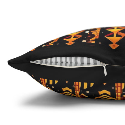 Cracked Beauty Spun Polyester Square Pillowcase #CB3