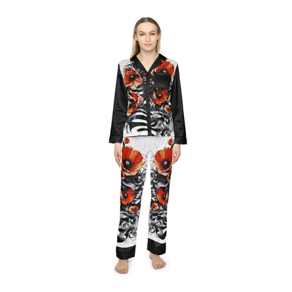 Zebra Fantasy Women's Satin Pajamas (AOP) #ZF39