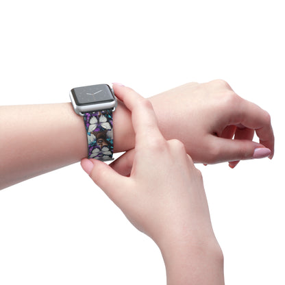 Colorful Butterfly Beauty Watch Band, Adjustable Smartwatch Strap, Floral Pattern, Unique Gift, Spring Fashion Must-Have #BB1