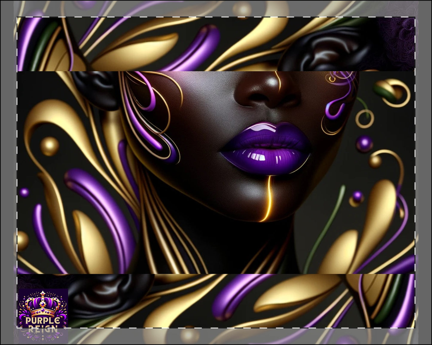 Purple Reign Framed Poster, Multi-Color #PR4