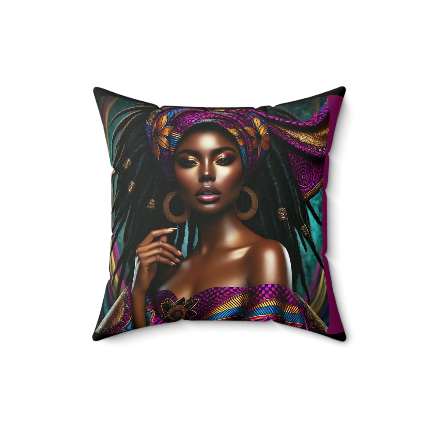 Divinity Luxury Spun Polyester Square Pillow #DL1