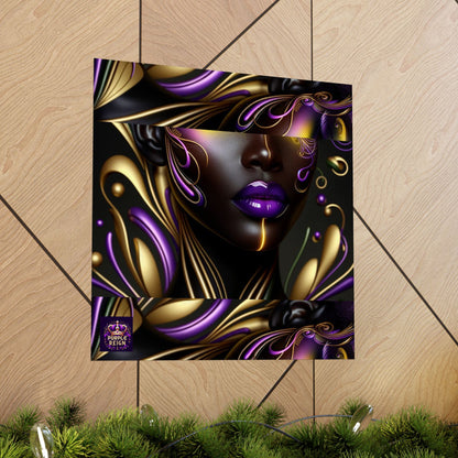 Purrple Reign Matte Vertical Posters #PR7