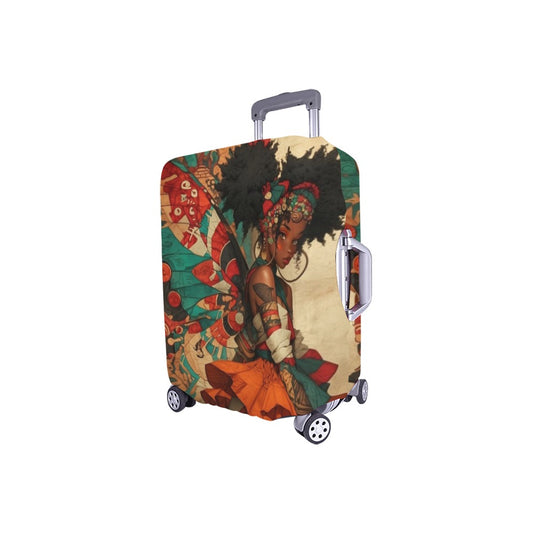 AfroCentric Butterfly Winged Ballerinas Luggage Cover/ Small 18"-21" Luggage Cover/Small 18"-21"