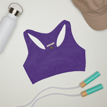 Destined For Greatness Girls' Double Lined Seamless Sports Bra (AOP) #1