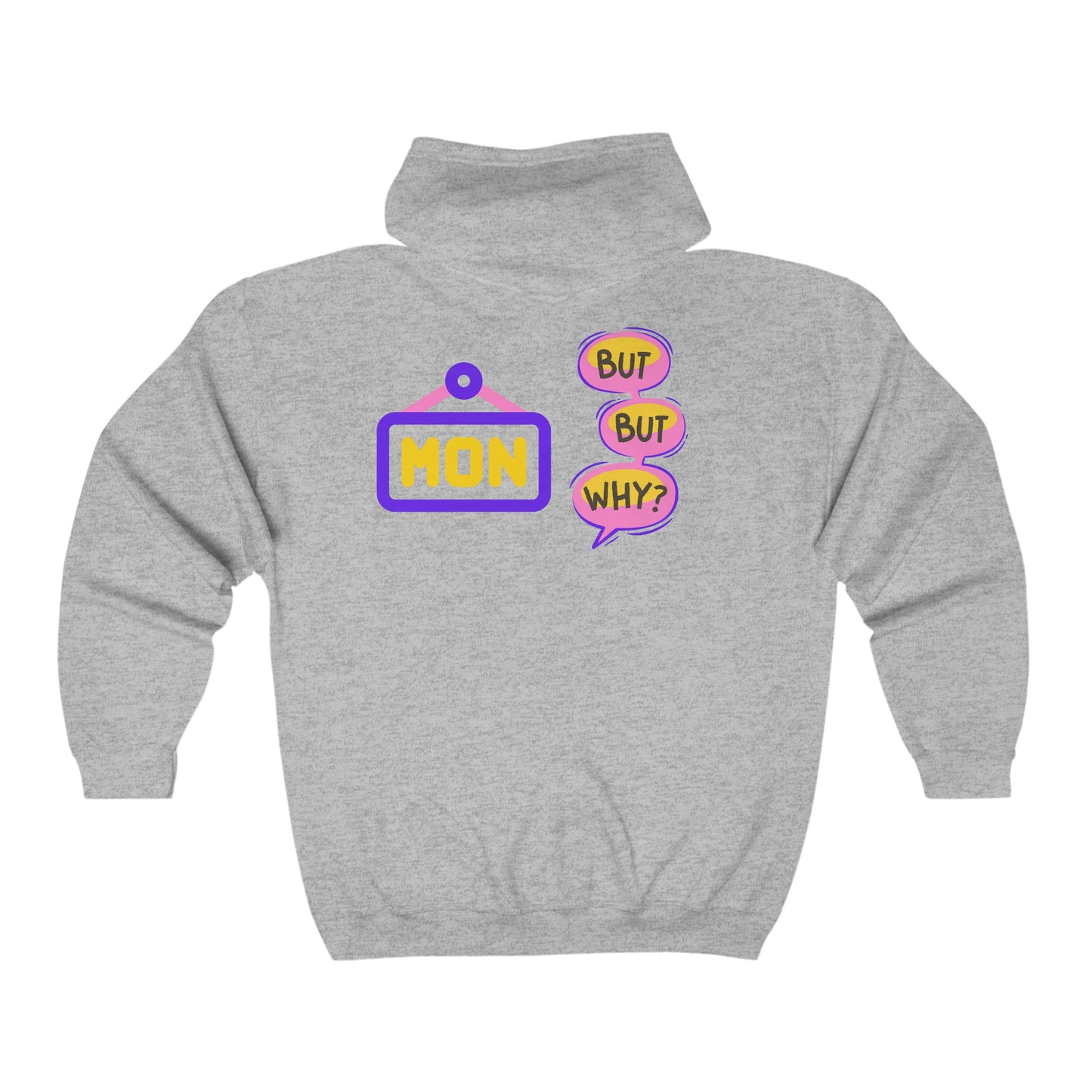 Monday Vibes Unisex Heavy Blend™ Full Zip Hooded Sweatshirt #MV5