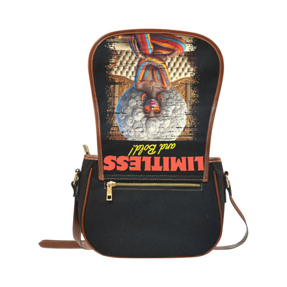 Limitless and Bold Small Saddle Bag Model 1649 Saddle Bag/Small (Model 1649)(Flap Customization)