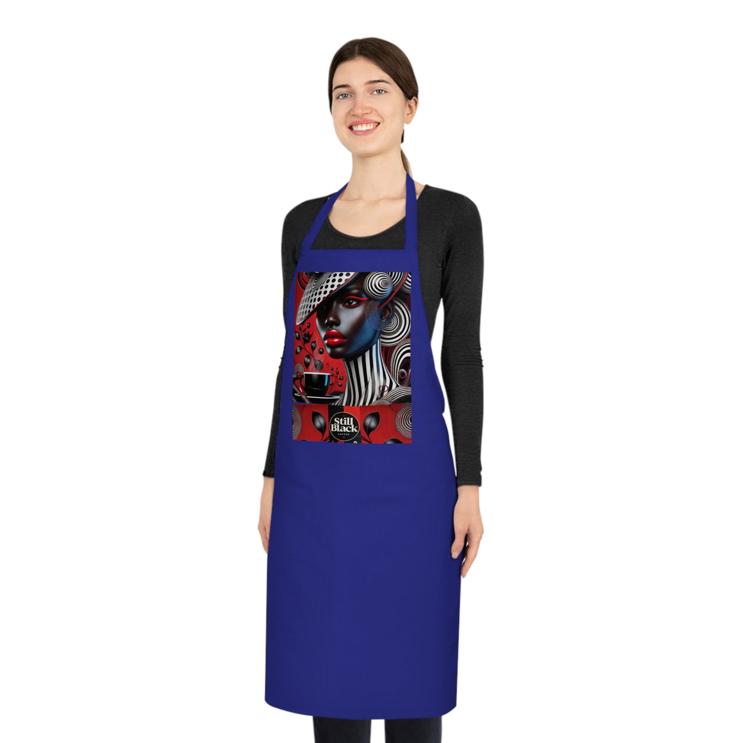 Still Black Cotton Apron #SB9