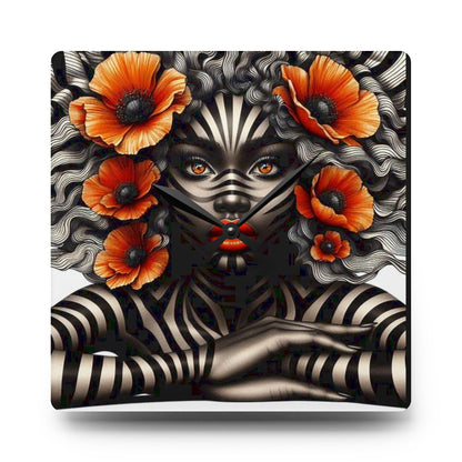 Zebra Fantasy Acrylic Wall Clock #ZF29