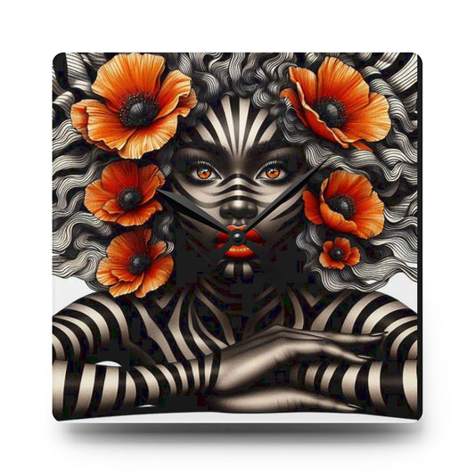 Zebra Fantasy Acrylic Wall Clock #ZF29