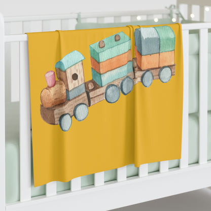 Train Baby Swaddle Blanket #TR1