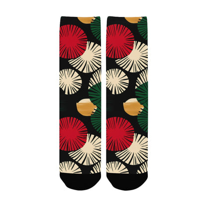 Circle Pattern Men's Socks Women's Custom Socks