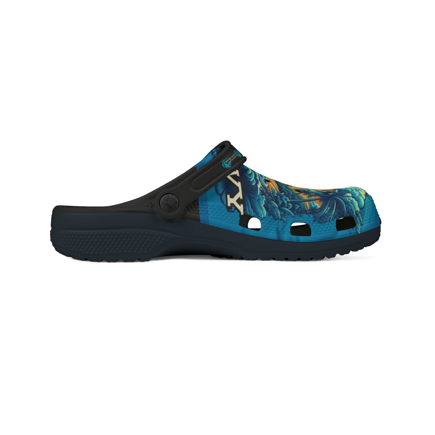 Life is Wavy EVA Foam Rubber Shoes (AOP) #LW3U