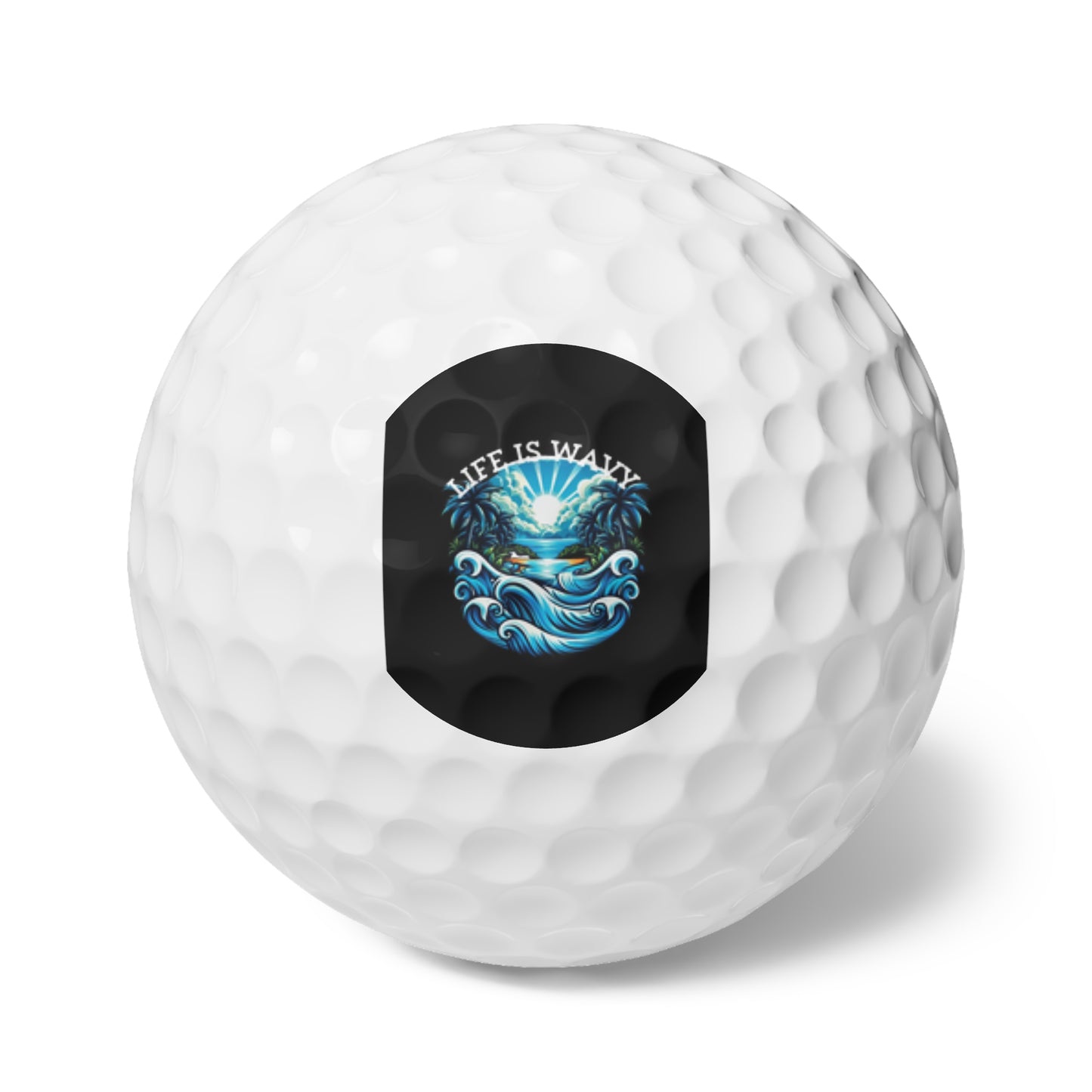 Life is Wavy Golf Balls, 6pcs #LW1