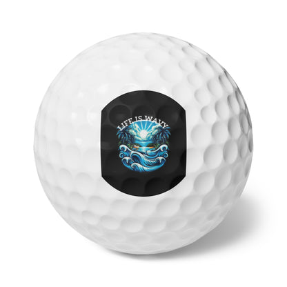 Life is Wavy Golf Balls, 6pcs #LW1