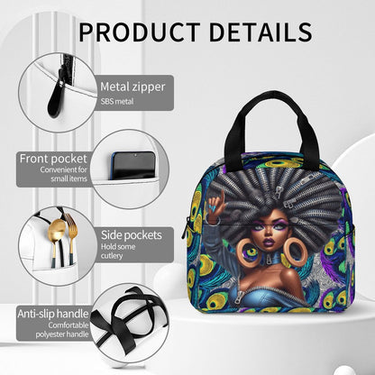 Large Insulated Lunch Totes for Adults (All-Over Printing)