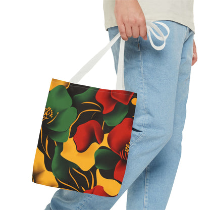Vibrant Floral Tote Bag Trendy Shopping Tote Eco-Friendly Carry-All Perfect for Summer Gift for Her and Him