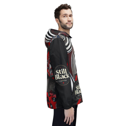 Still Black Windbreaker Jacket (AOP) #SB16