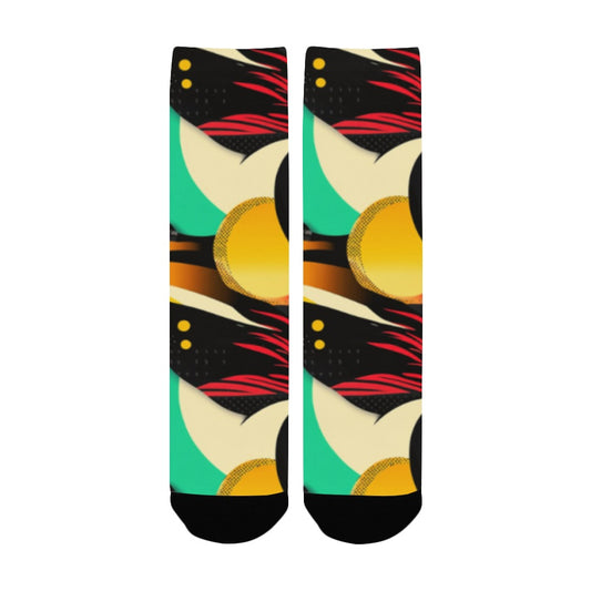 Geometric Pattern Socks for Men Women's Custom Socks