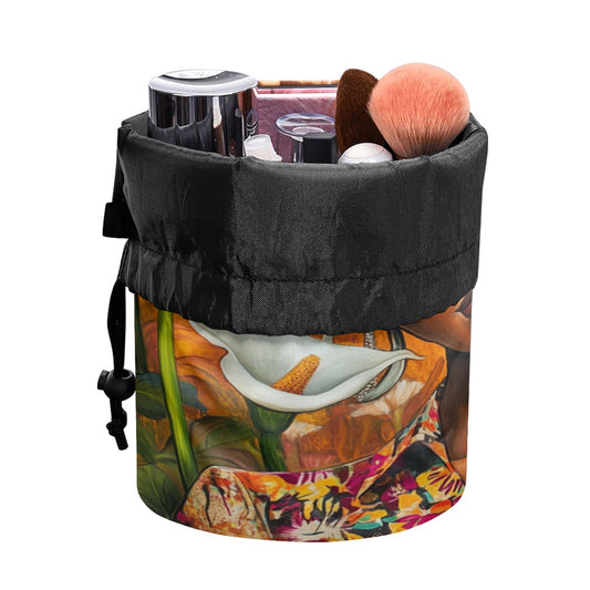 Drawstring makeup bag