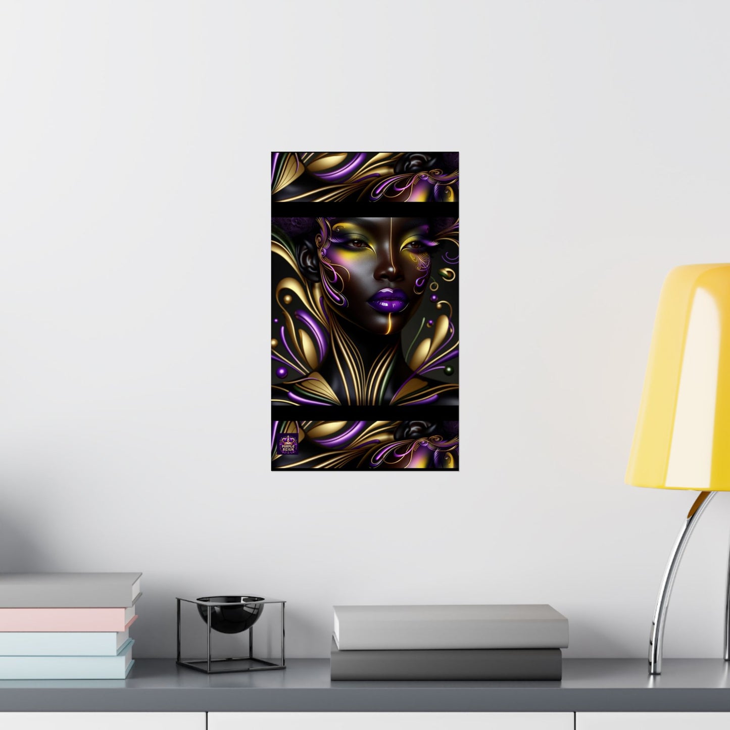 Purrple Reign Matte Vertical Posters #PR7