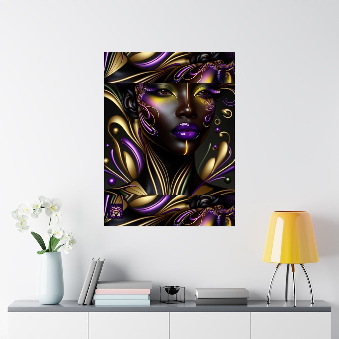 Purrple Reign Matte Vertical Posters #PR7
