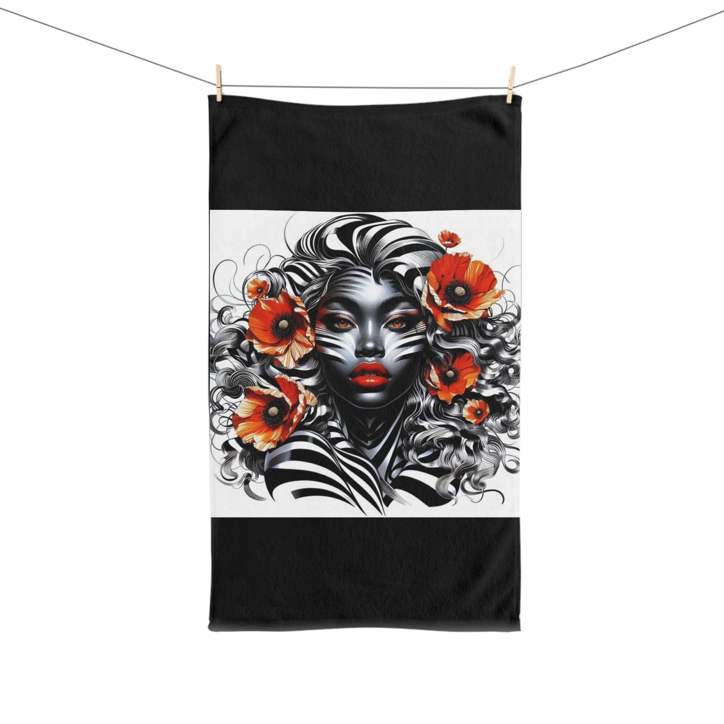 Zebra Fantasy Hand Towel #ZF29