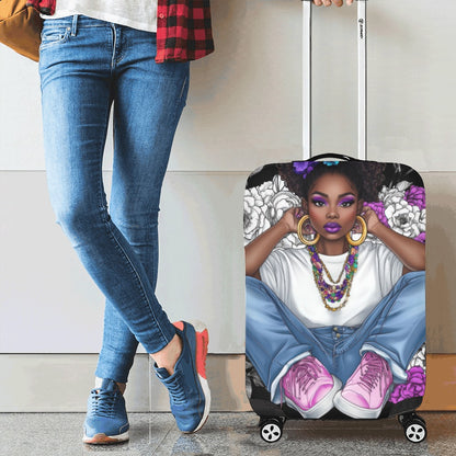 Floral Beauty Suitcase Cover Luggage Cover/Small 18"-21"