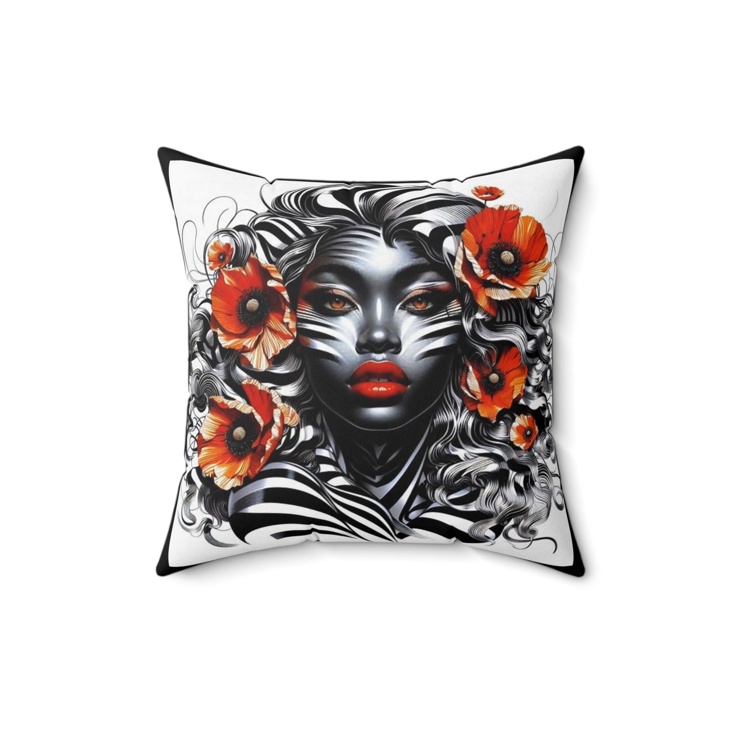 Zebra Fantasy Square Pillow #ZF23