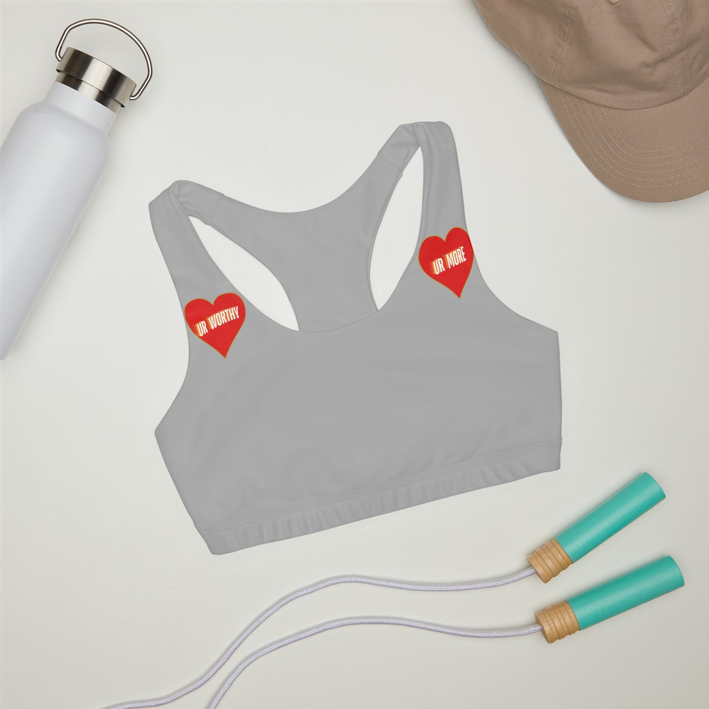 UR Worthy-UR More Girls' Double Lined Seamless Sports Bra (AOP) #15