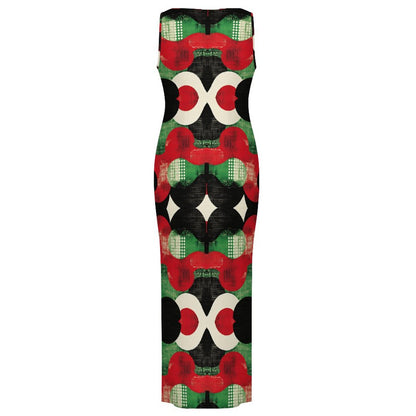 Split cheongsam Sleeveless Bodycon Side Slit Long Dress
