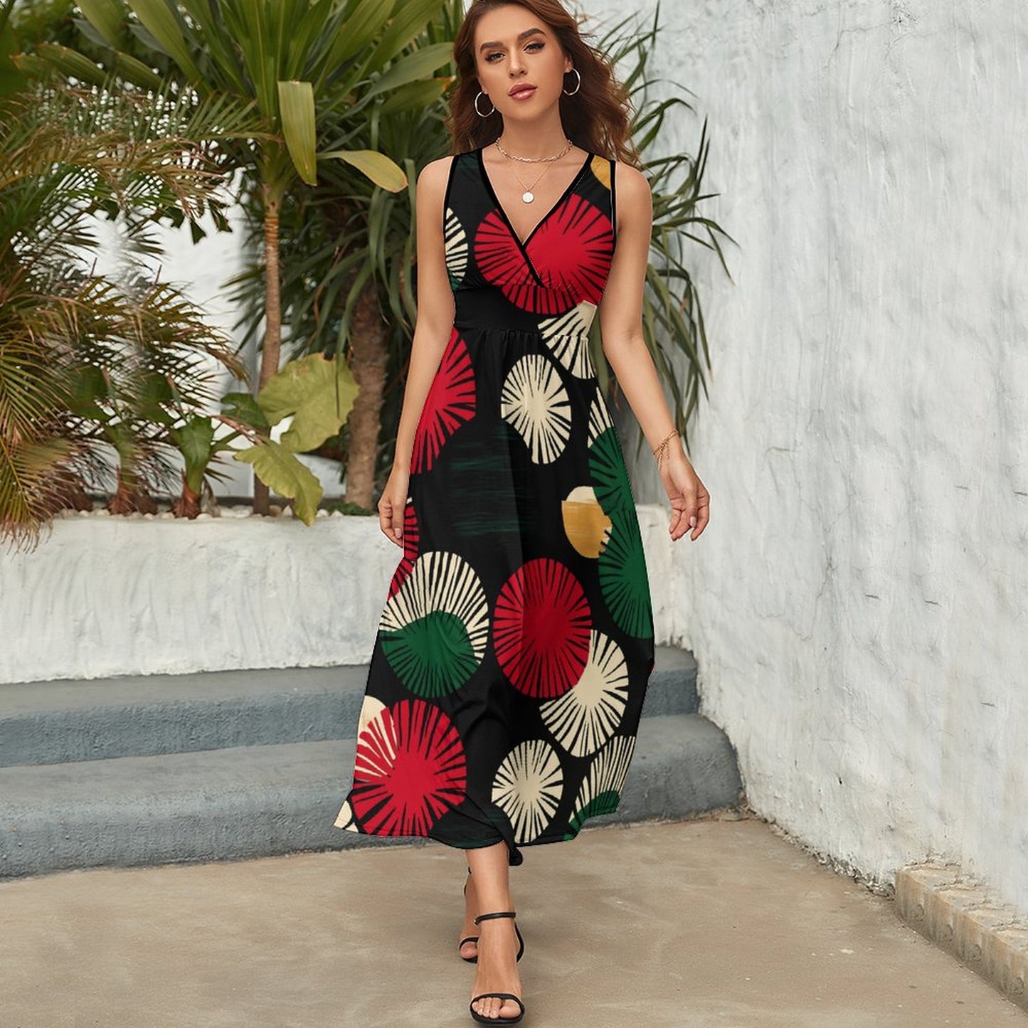 Sleeveless dress Sleeveless Long Dress (NZ028)