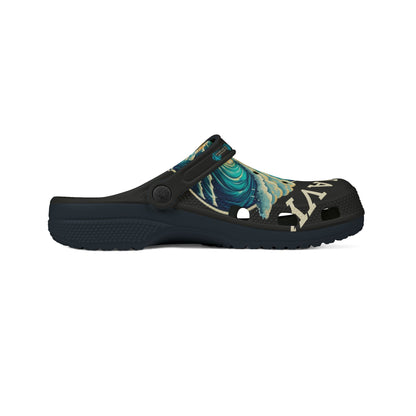 Life is Wavy EVA Foam Rubber Shoes (AOP) #LW2U