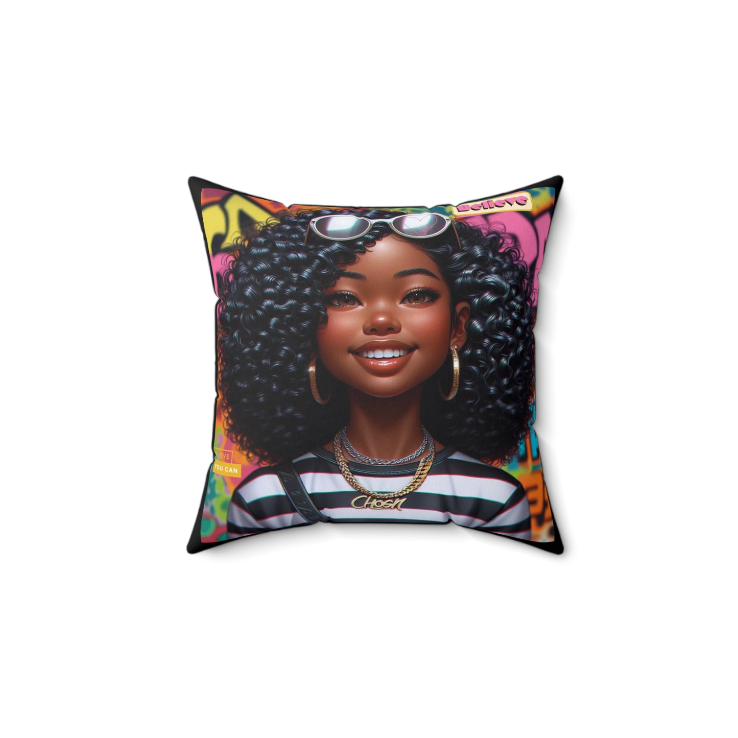 Believe Square Pillow #51