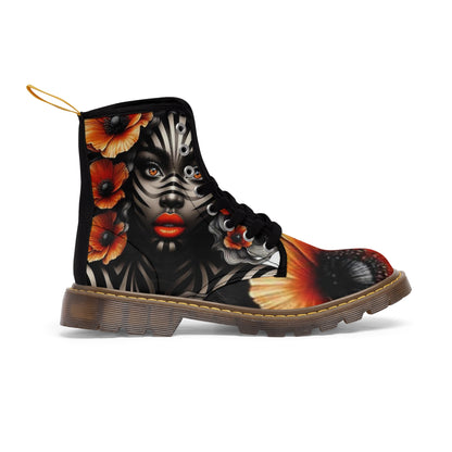 Zebra Fantasy Women's Canvas Boots #ZF16
