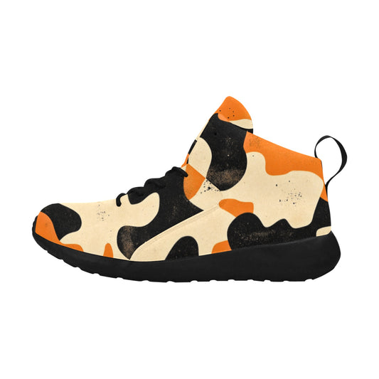 Orange Camo Pattern Women's Chukka Training Shoes Women's Chukka Training Shoes (Model 57502)