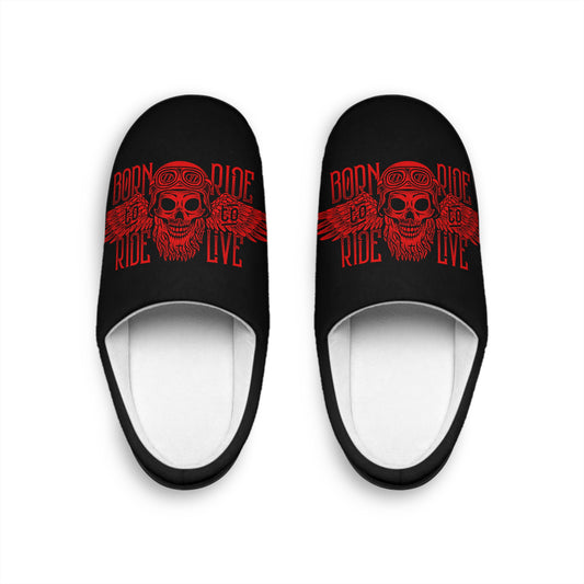 Born To Ride Men's Indoor Slippers #13M