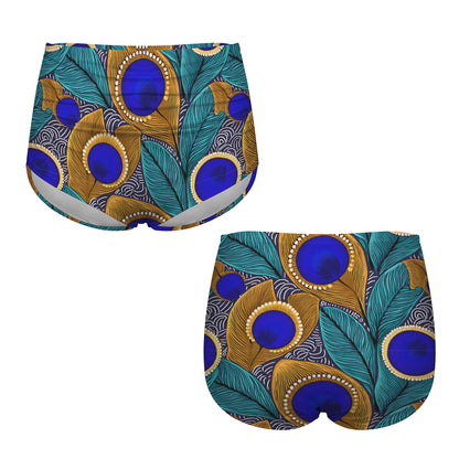 Peacock High-Waisted Bikini Bottom (Model S53) High-Waisted Bikini Bottom (Model S53)