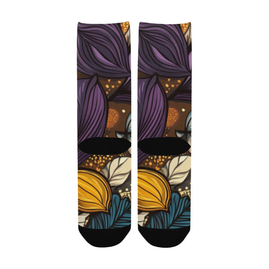 Floral Pattern Men's Socks Women's Custom Socks