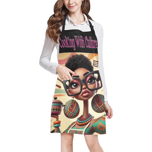 Cooking With Culture Kitchen Apron All Over Print Apron