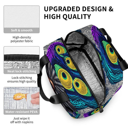 Large Insulated Lunch Totes for Adults (All-Over Printing)