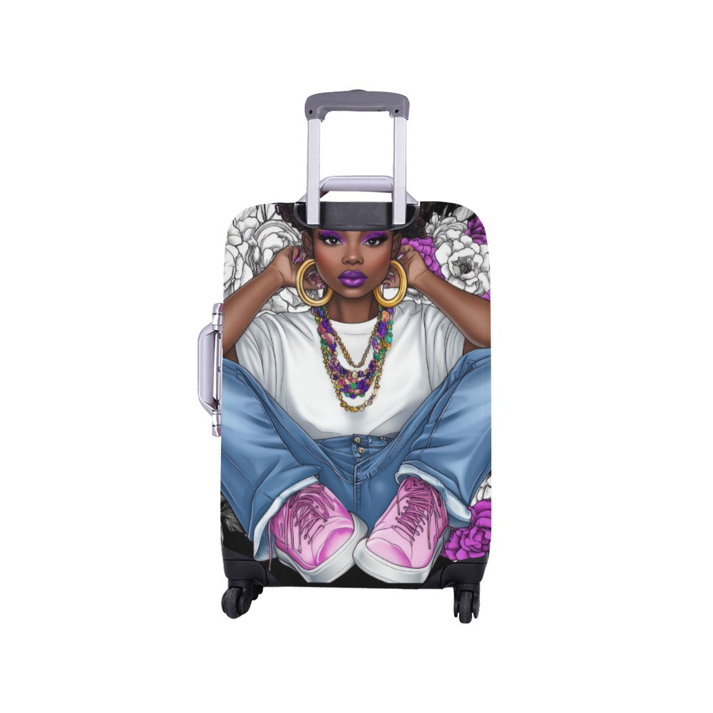 Floral Beauty Suitcase Cover Luggage Cover/Small 18"-21"