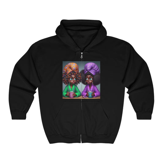 Monday Vibes Unisex Heavy Blend™ Full Zip Hooded Sweatshirt #MV1